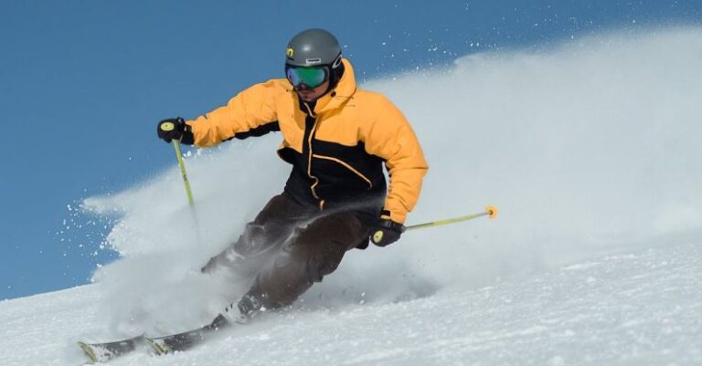 Ski Clothes - Man Using Ski
