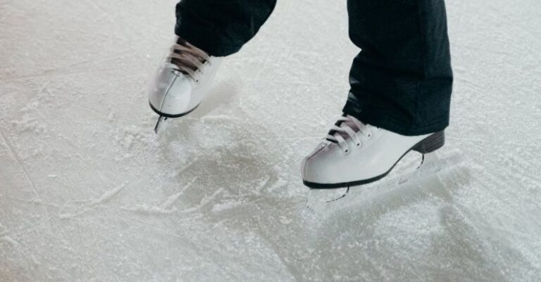 Ice Skating - Person in Ice Skating Shoes
