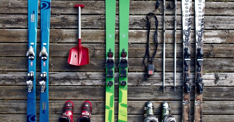 Ski - Flatlay of Skiing Equipment